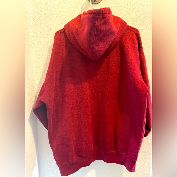 California Republic hooded sweatshirt unisex/maroon Lg - Picture 2 of 3